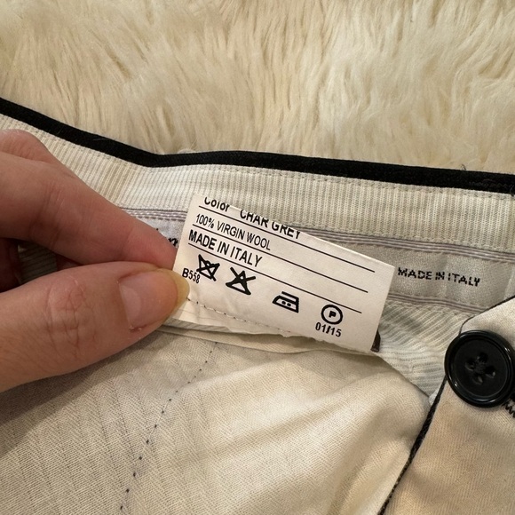 Santorelli Wool Luxury Serge Dress Pants - Picture 9 of 9